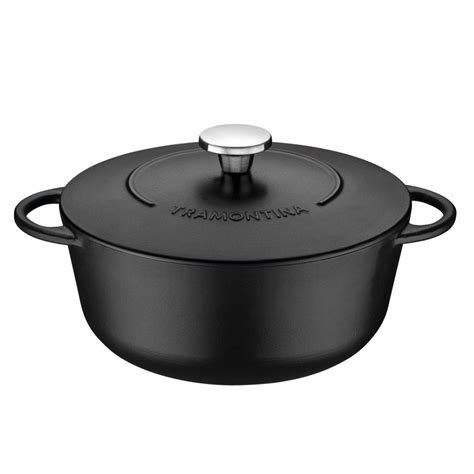 Tramontina 28cm 6ltr Cast Iron Casserole with Non-Stick Coating | Shop ...