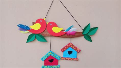 how to make easy and cute wall hanging for kids room decoration. Cute wall decor idea. DIY - YouTube