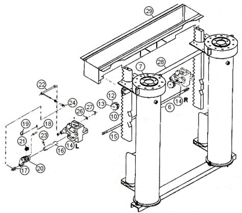 Auto Lift Parts, Twin Post side by side Breakdowns for Globe Inground Lifts (SVI International ...