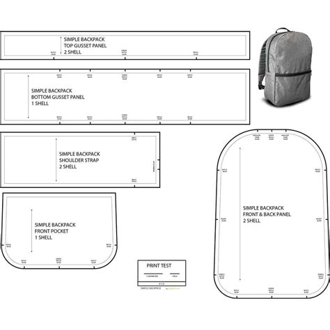 Simple Series Backpack Template/Pattern | DIY, MYOG - Ripstop by the Roll