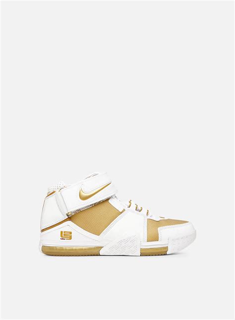 Nike Zoom Lebron II White/Metallic Gold/Varsity Crimson Men's