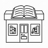 Coloring Page Bookstore Pages sketch template