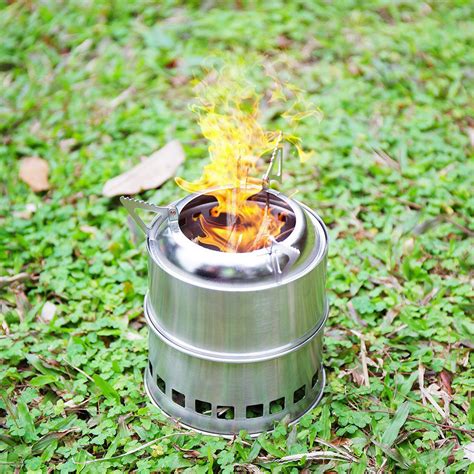 Portable Lightweight Stainless Steel Wood Burning Camping Stove – Yauoso