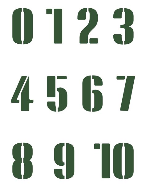 3 Inch Stencils Numbers - 10 Free PDF Printables | Printablee