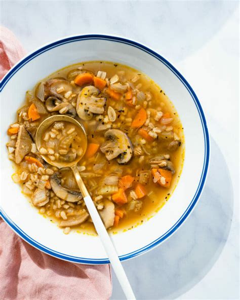 Mushroom Barley Soup – A Couple Cooks