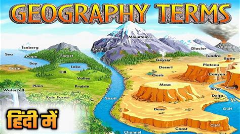 Geography terms | Geographical Terms | Geography terms in Hindi | Geographical terms in hindi ...