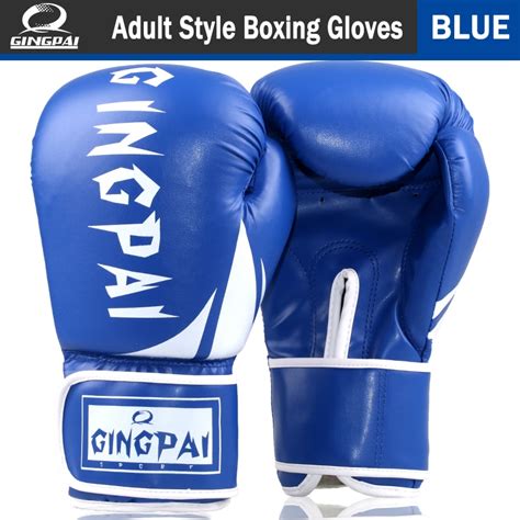 Good Quality Blue Pink adult kick boxing gloves muay thai luva de boxe ...