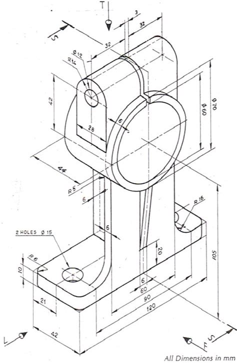 Sectional View Engineering Drawing Exercises at GetDrawings | Free download