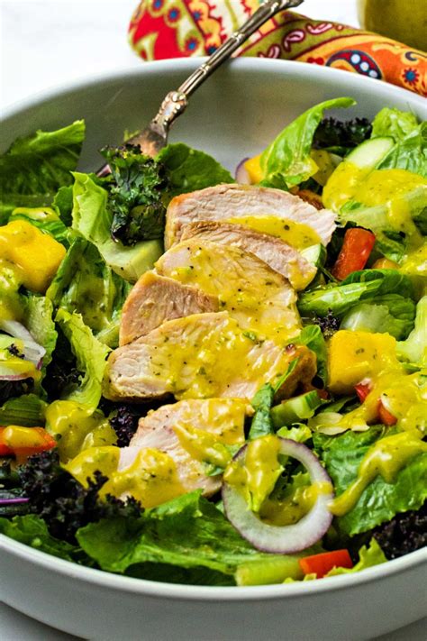 Grilled Chicken Salad with Mango Dressing - Life, Love, and Good Food