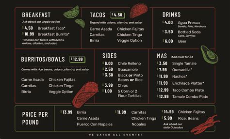 Menu – Salsas Locas