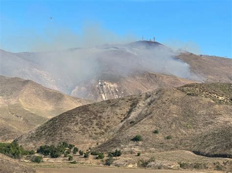 Fire crews making progress on wind fueled South Fire in Ventura County ...