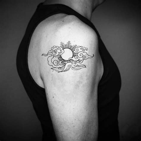 Pin by Cate Kidd on Temporary Tattoos | Cloud tattoo, Geometric tattoo, Small forearm tattoos