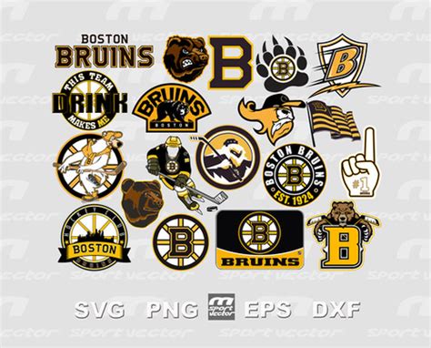 Boston Bruins NHL Team SVG Bundle | Hockey SVG NHL Clipart ...