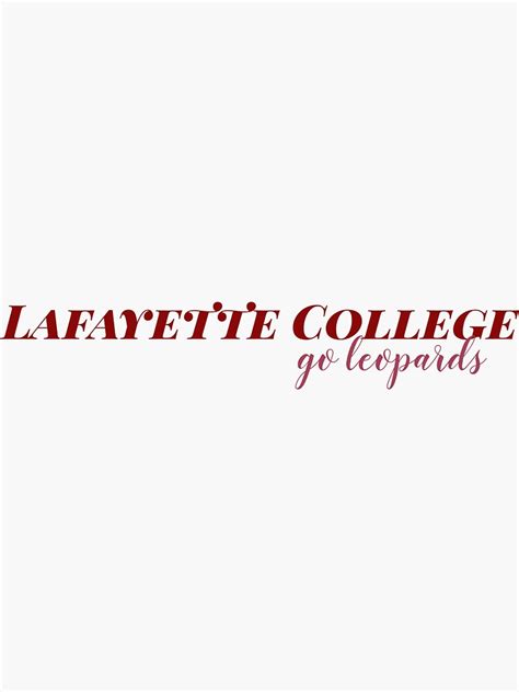 "Lafayette College Leopards" Sticker by mayaf08 | Redbubble