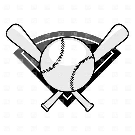 Bat black and white crossed baseball bats clipart black and white 2 - WikiClipArt
