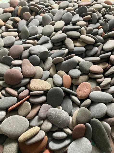 1kg of Assorted Flat Pebbles Stones for Pebble Art / Picture | Etsy