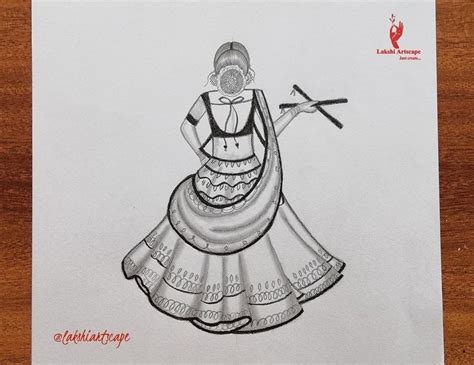 How to draw Navratri special dandiya | Dandiya drawing | Festival ...