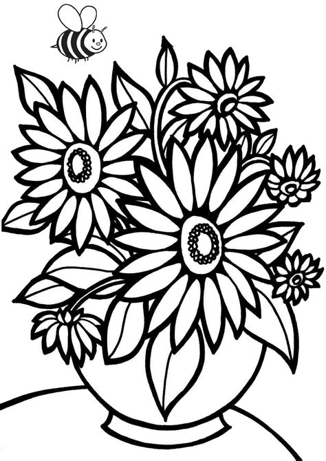 Coloring Sheets Flowers Printables