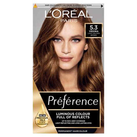 Buy L'Oreal Paris Preference 5.3 Virginia Light Golden Brown Hair Dye