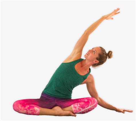 Seated Side Stretch - Seated Yoga Poses PNG Image | Transparent PNG ...