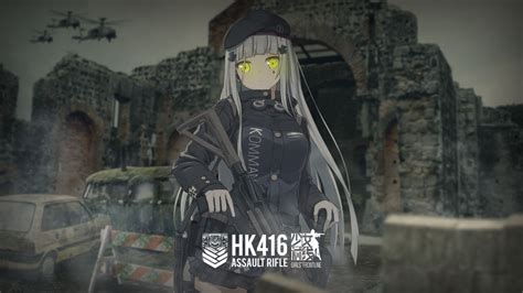 HK416 Wallpaper by Shikuzaka on DeviantArt