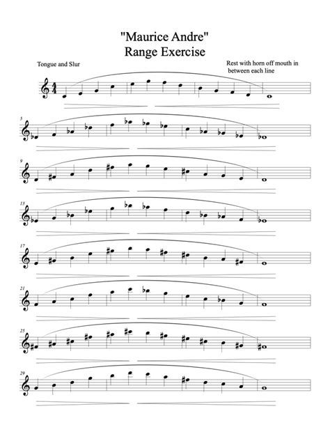 Range building exercises for the trumpet, how to play high notes