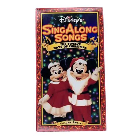 DISNEY SING ALONG Songs The Twelve Days of Christmas (VHS, 1993) £4.54 ...