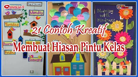 21 Contoh Kreatif Membuat Hiasan Pintu Kelas yang Keren - GuruSD.id