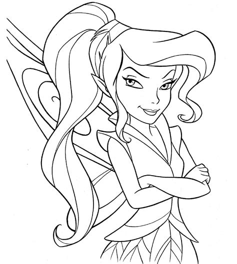 Vidia the fairy coloring page to print and color