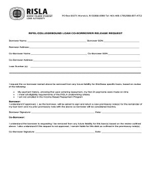 Fillable Online Cosigner Release Form - cdn2.hubspot.net Fax Email Print - pdfFiller