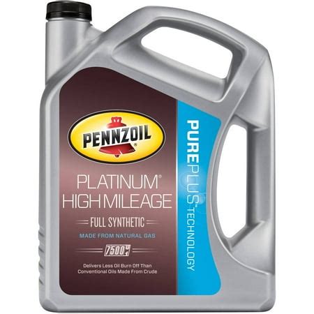 Pennzoil Platinum High-Mileage 10W30, 5-Quart - Walmart.com