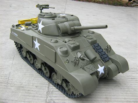 HUGE RC TANK ELECTRIC POWERED 1:6 SCALE – M4A3 SHERMAN TANK ...