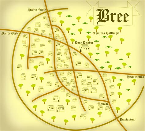 Mapa de Bree by Ednock on DeviantArt