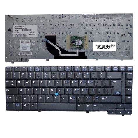 New English laptop Keyboard for HP NC6400 6400 UI Layout With Point stick BLACK Replacement ...