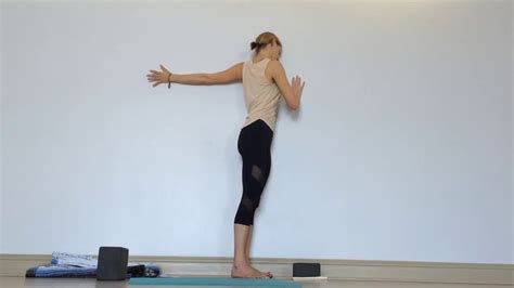 Yin Yoga - Wall Sequence - YouTube