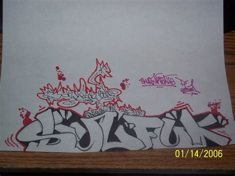 12 Graffiti Drawings in Paper (example) || Graffiti Tutorial