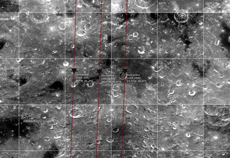 ESA Science & Technology: SMART-1 Nominal Lunar Impact Position - Moon Albedo Map