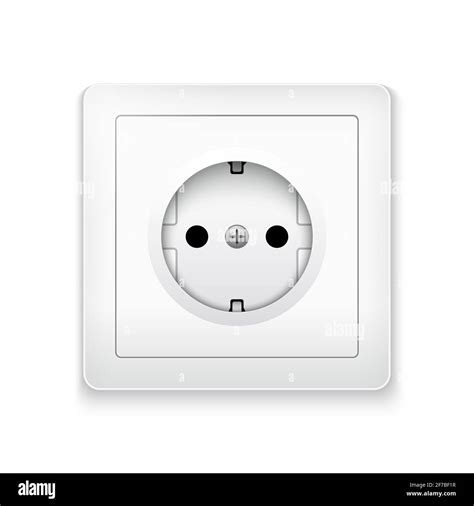 Power socket outlet wall plug icon. Electric round eu power socket ...