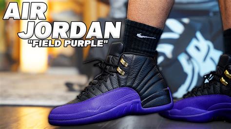 Air Jordan 12 " Field Purple " Review and On Foot - YouTube