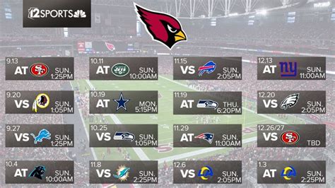 Arizona Cardinals 2020 NFL schedule released | 12news.com