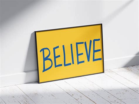 Ted Lasso Poster believe - Etsy