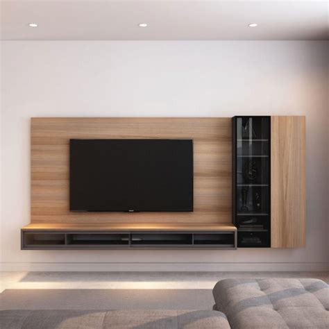 CALIS – Mix & Match TV Wall Cabinet & 2-section Wall Mounted Display ...