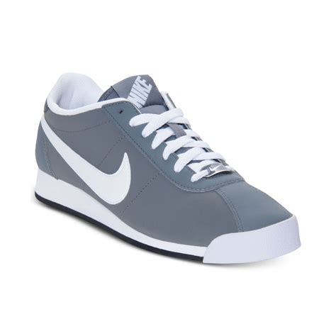 Nike Men'S Marquee Leather Casual Sneakers From Finish Line in Gray for ...