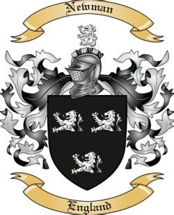 Newman Family Crest from England by The Tree Maker