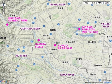 Yokota US Air Base – Where To Go? | Tokyo Fly Fishing & Country Club | 東京フライフィッシング＆カントリークラブ