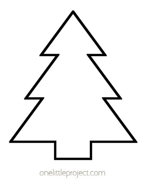 Christmas Tree Template | Christmas tree template, Christmas tree outline, Christmas tree stencil