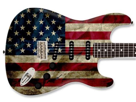 American Flag Guitar Skin | Reverb | Guitar, Custom guitar, Cool guitar