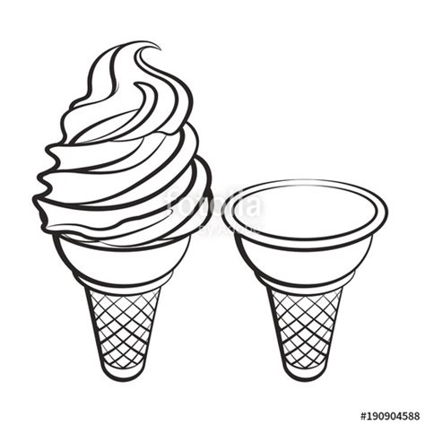 Ice Cream Cone Vector at Vectorified.com | Collection of Ice Cream Cone ...