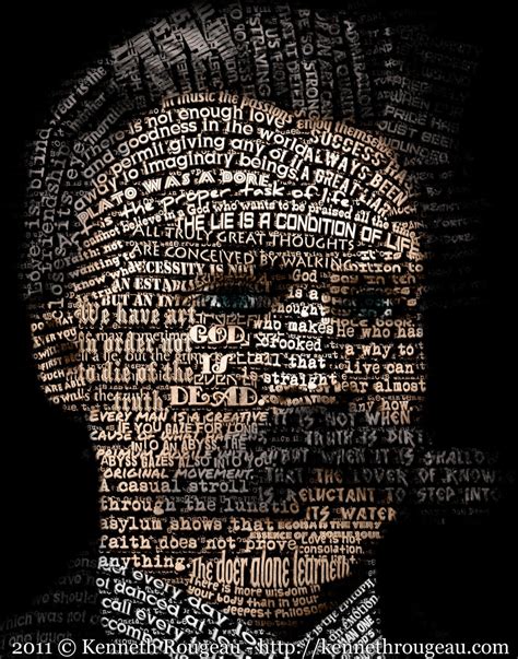 Friedrich Nietzsche 11x14 Typographical Fine Art by artfamilia