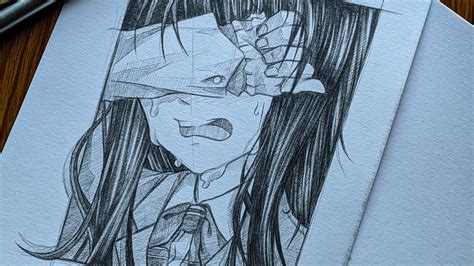 Drawing Broken 💔 Anime Girl #shorts - YouTube